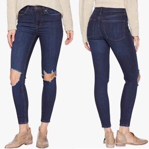 Free People Busted Ripped Knee Skinny Jeans